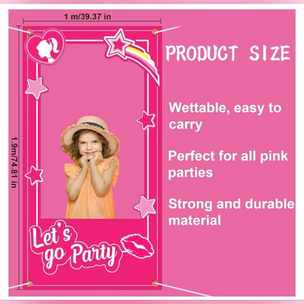 Barbie Party Prop, Decor Box, Tapestry, Party Supplies - Picture 2 of 3